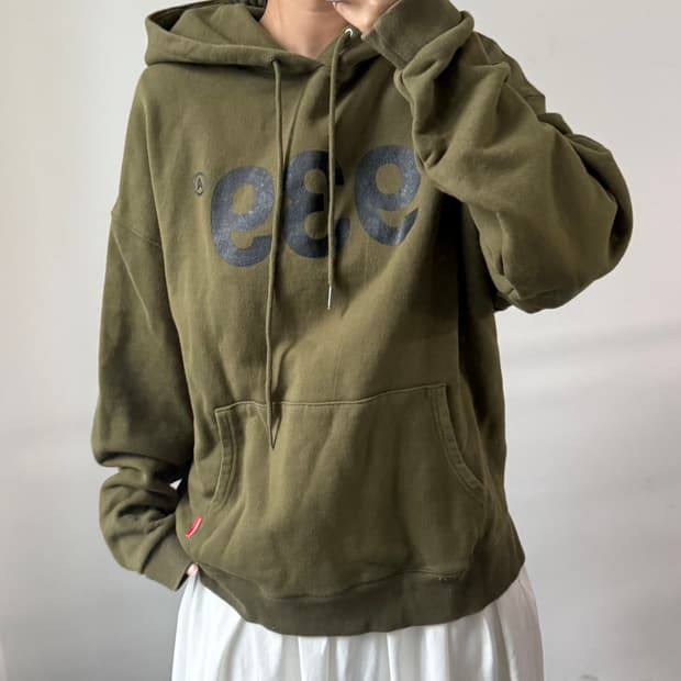 [XL] 아카이브볼드 939 그린 후드티