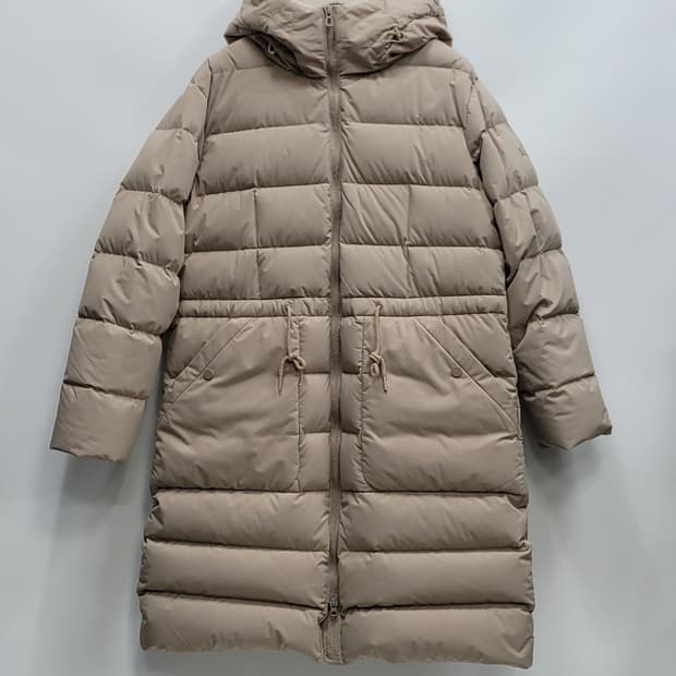 MILLET 22FW 밀레 구스 다운 후드 롱 패딩 / 여 95 베이지
