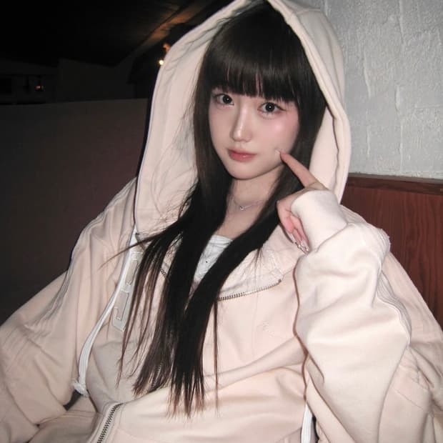 클리시어 워니하우스 09 넘버링 후드집업 팬츠 애프리콧 세트