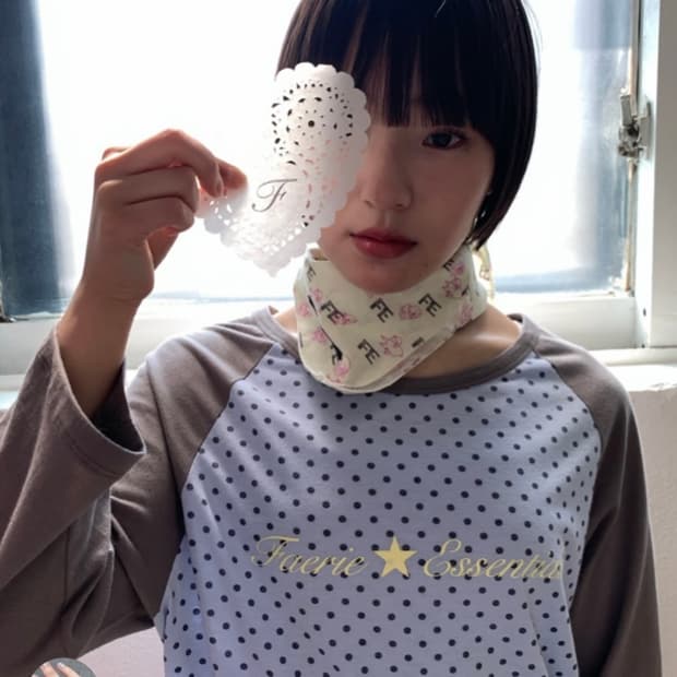 샵페어리 도트 레글런 티셔츠