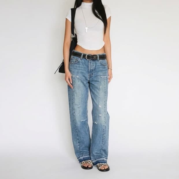 예스터데이투데이 투모로우 19ss 청바지