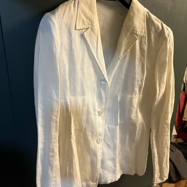 jil sander vintage linen jacket
