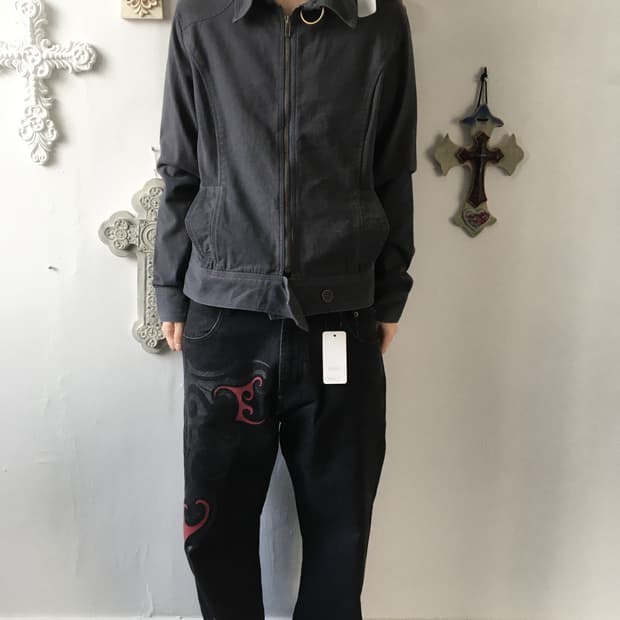 Belted cotton jacket