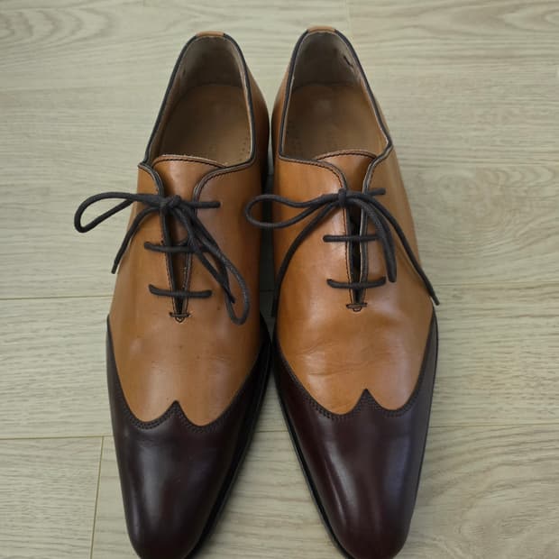 안드레아 벤츄라 투톤 옥스포드 슈즈 41