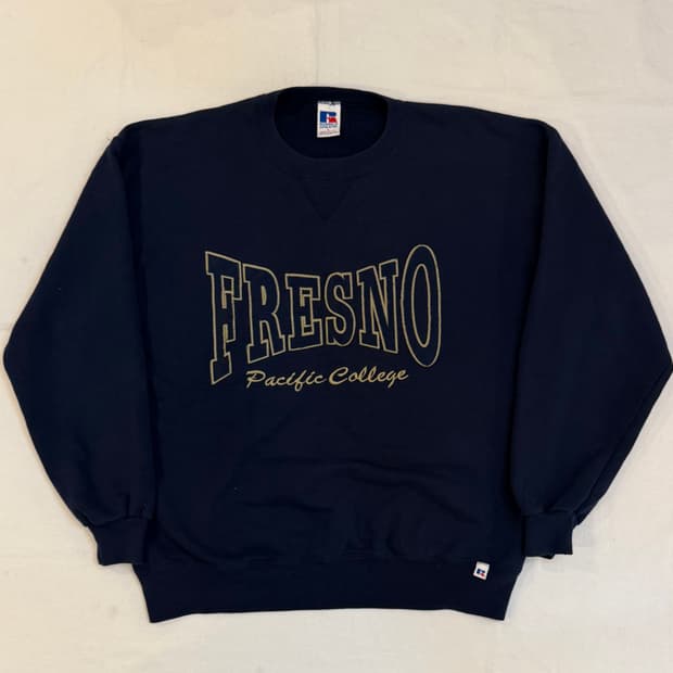 90s 러셀 에슬레틱 컬리지 스웻셔츠 맨투맨 네이비