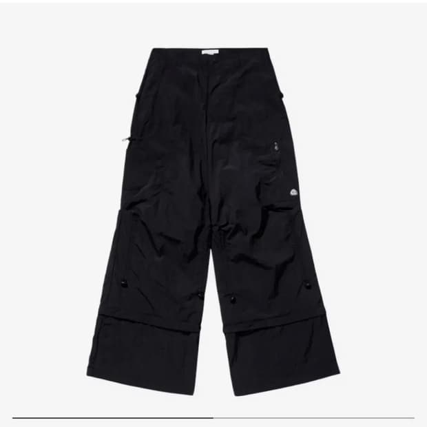 코이세이오 suu 스마트어반유즈풀 레이스 스트링 팬츠 블랙