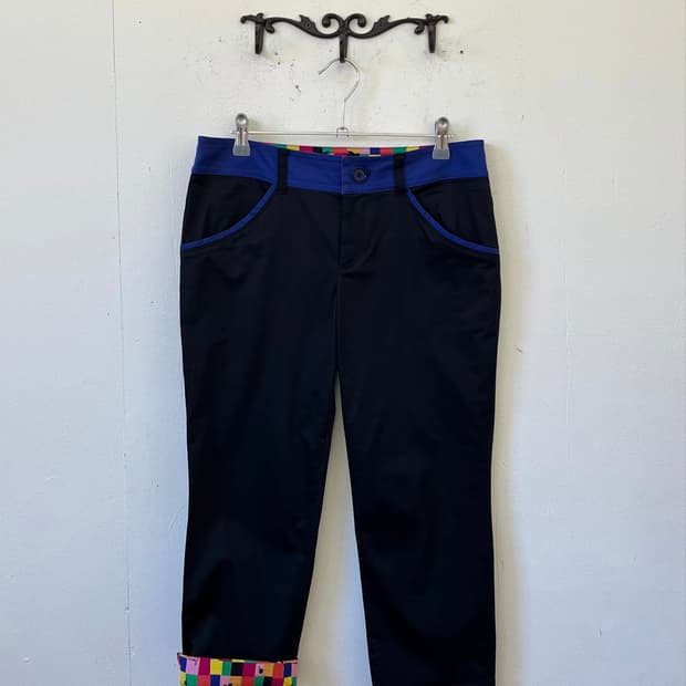 SONIA RYKIEL 컬르블럭 카프리 팬츠