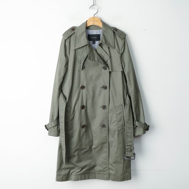 44/제이크루 코튼 트렌치코트