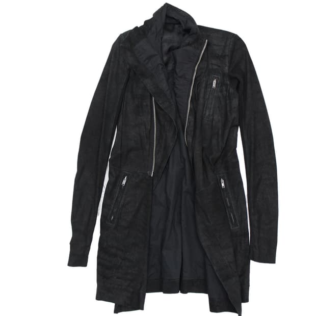 Rick Owens 15ss 릭오웬스 램스킨 레더 하이넥 바이커 자켓