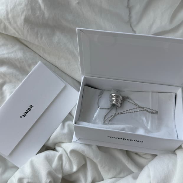 (계좌거래가격) 넘버링 5738 목걸이 실버