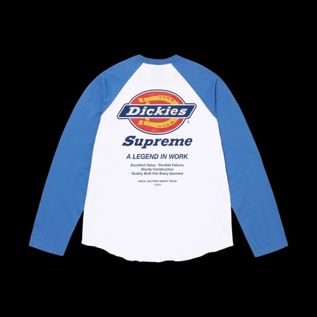 슈프림 디키즈 레글런 롱슬리브 (새상품) XL