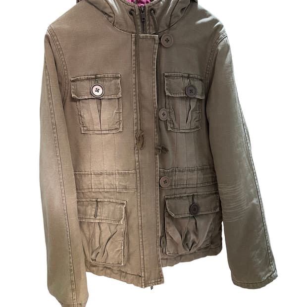 빈티지 아베크롬비 카키퀼팅 워크 자켓