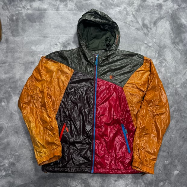 코오롱 올드스쿨 패치워크 바람막이