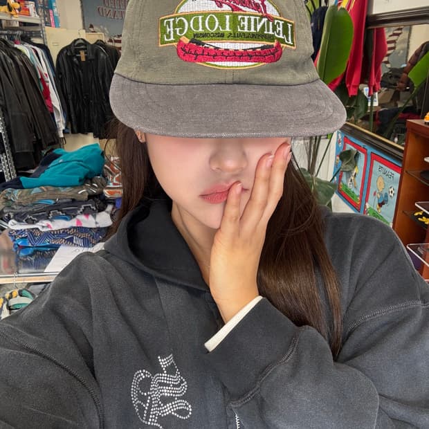 레이니 로지 빈티지캡