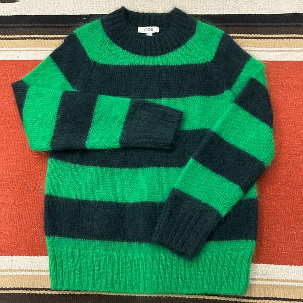 코스 스트라이프 모헤어니트