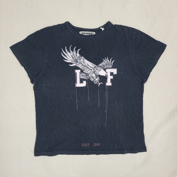Off-White CUT OFF Eagle Tee(정품)
