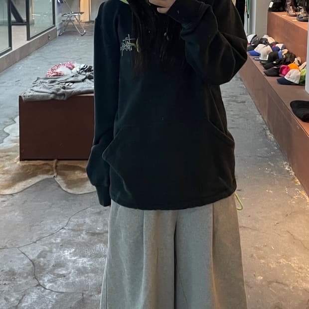 스투시 투톤 루즈핏 후드티 H720