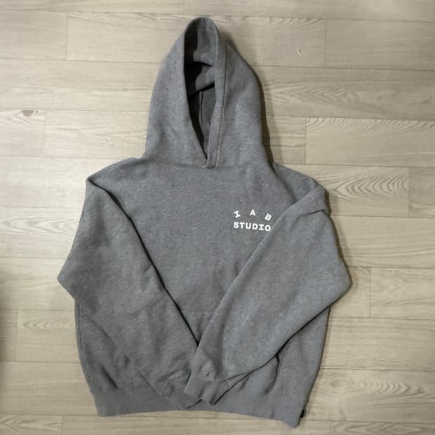 [IAB STUDIO] 아이앱 스튜디오 후드 회색 (L / 상태 A급)
