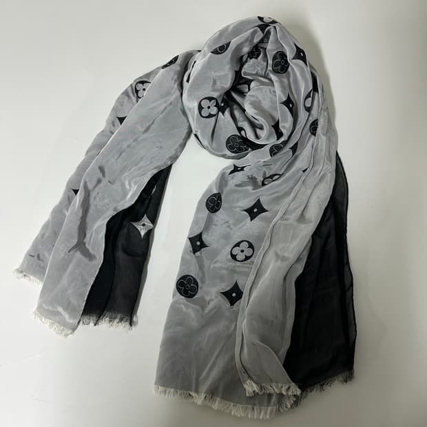 루이비통 모노그램 실크/아세테이트 스카프