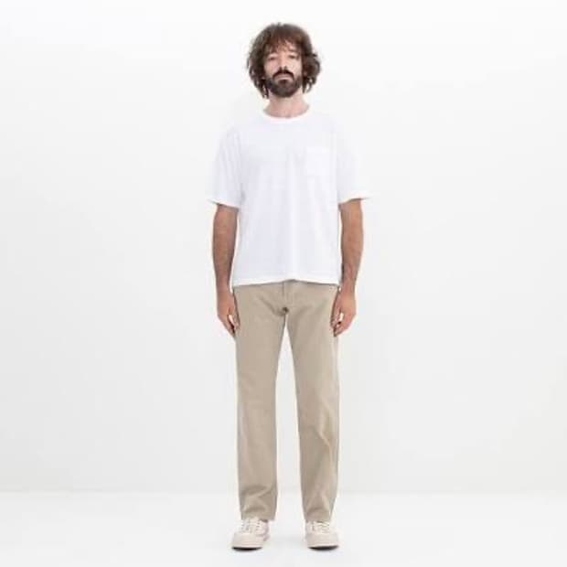 2)visvim fluxus 01 dmgd dry pique beige