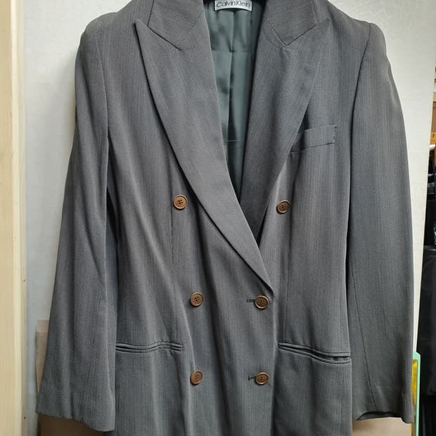 Ck여성 빈티지 더블 블레이저 
