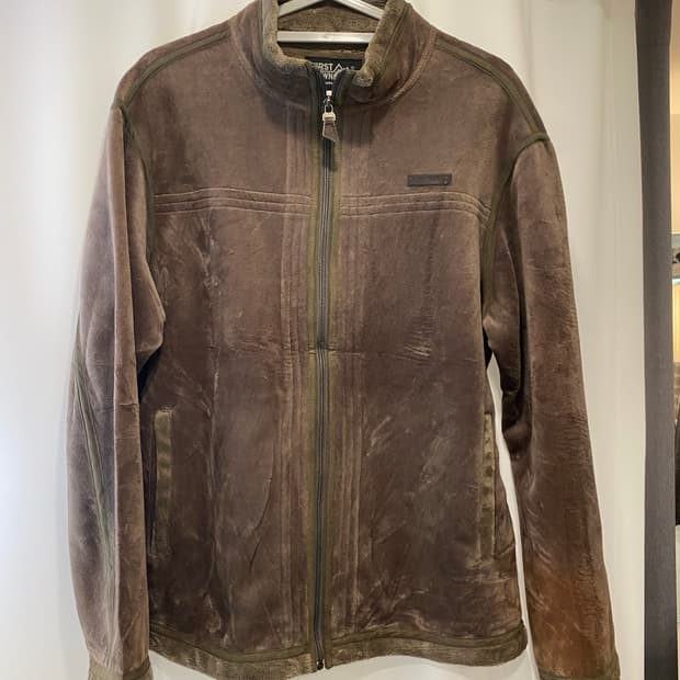 퍼스다운 브라운 스웨이드 자켓