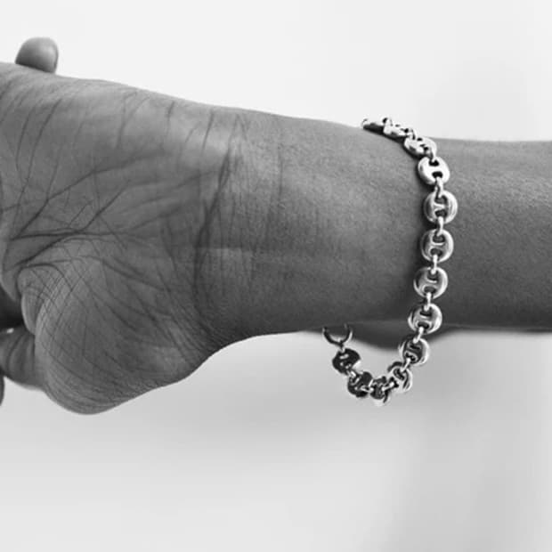 (F) 소피부하이 small circle link 브레이슬릿