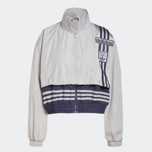 아디다스 아디브레이크 우븐 투인원 트랙탑 크롭 바람막이 