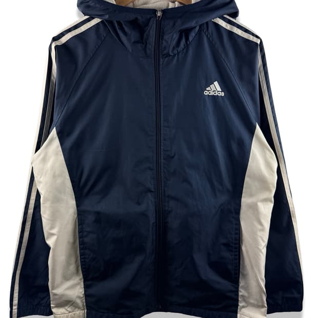 아디다스 올드스쿨 기모 안감 후드바람막이2753
