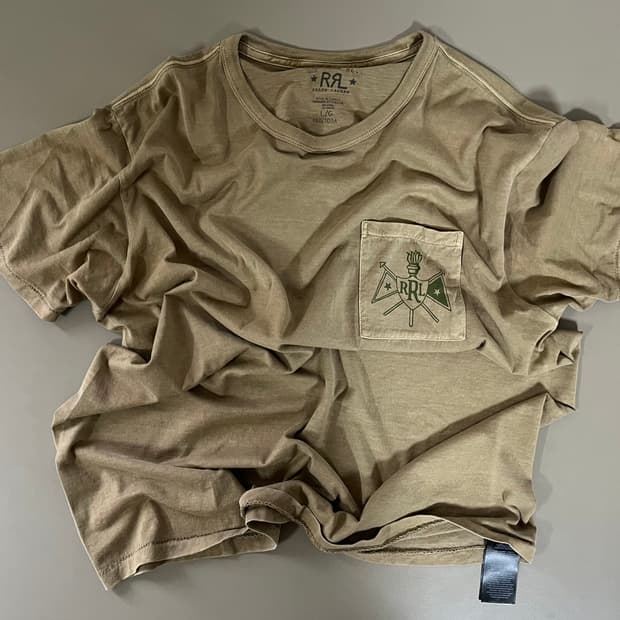 RRL 기먼트다이 티셔츠