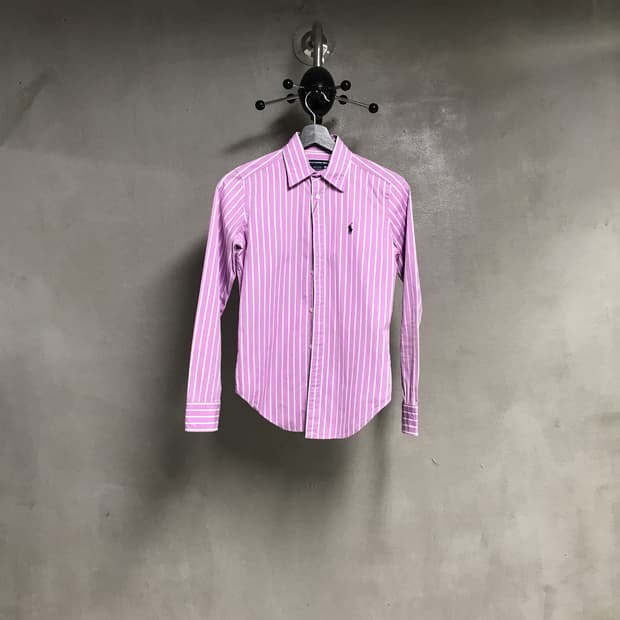 폴로 랄프로렌 스트라이프 셔츠 퍼플 2(W)