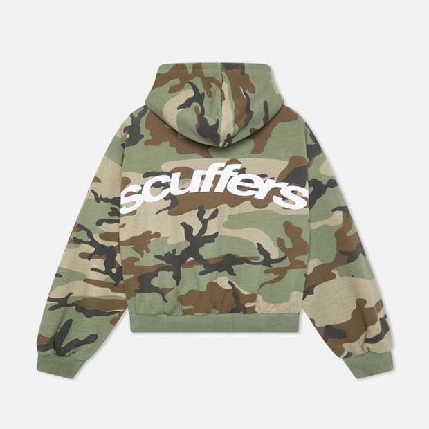 scuffers 카모 후드집업 S