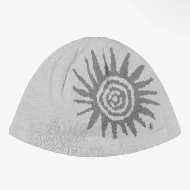 아캄 Sun Jacquard Beanie (White) 비니