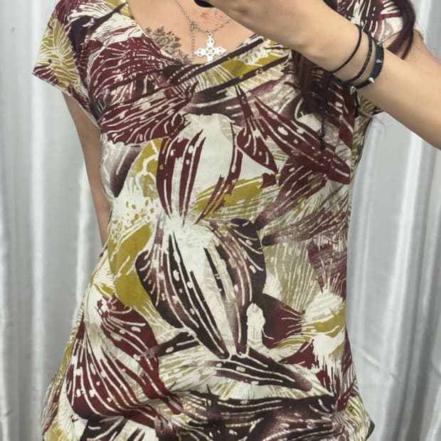 Calvin Klein Flower Printed Short Sleeve
