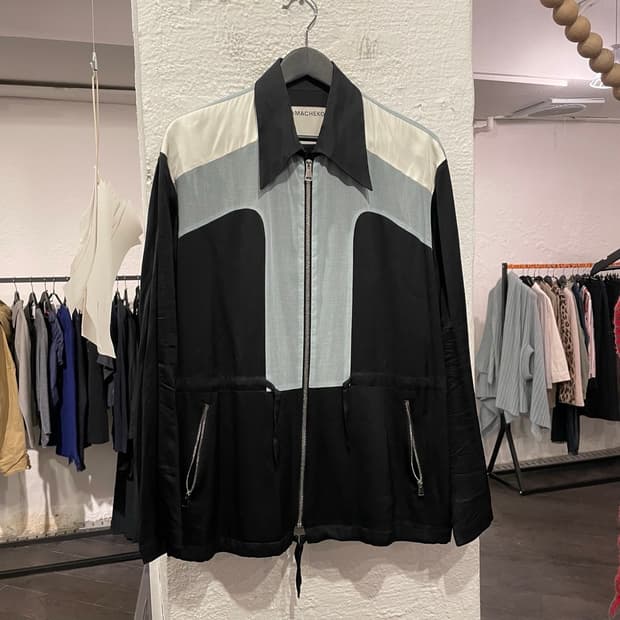 나마체코 컬러블락 집업 자켓