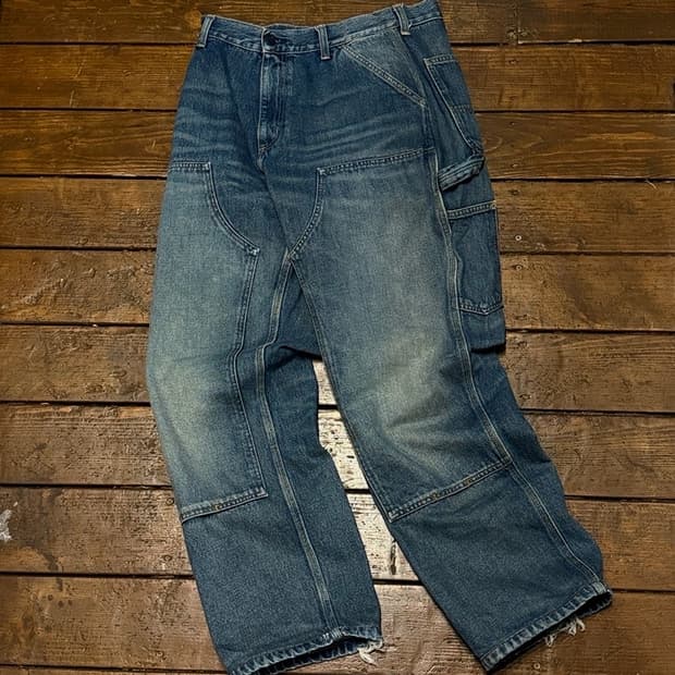 Carhartt 칼하트 데님 더블니 카펜터 팬츠 아메리칸 캐쥬얼 워크웨어