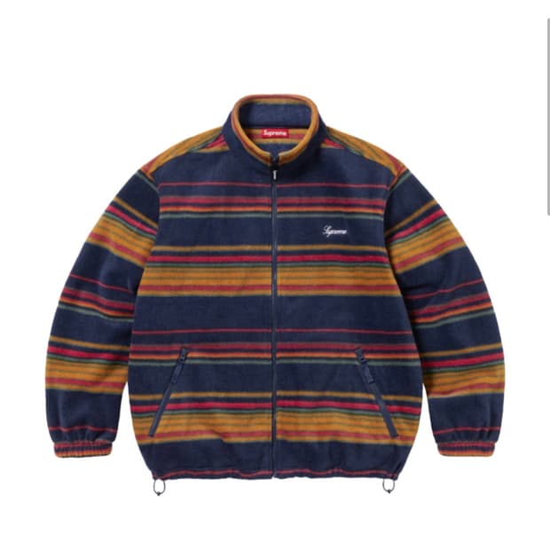 슈프림 스트라이프 집업 플리스 후리스 구합니다