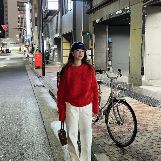 게드 화이트 팬츠 퓨어 코튼 진 