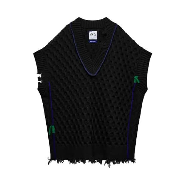 Zara x Ader Error Oversized Vest Black