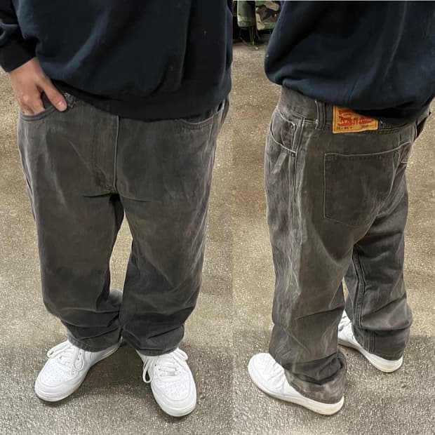 Levis505 블랙 더티 워싱진 (37”)