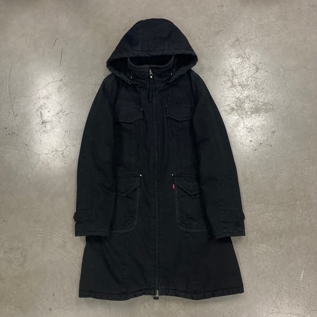 리바이스 블랙 컬러 필드 야상 자켓