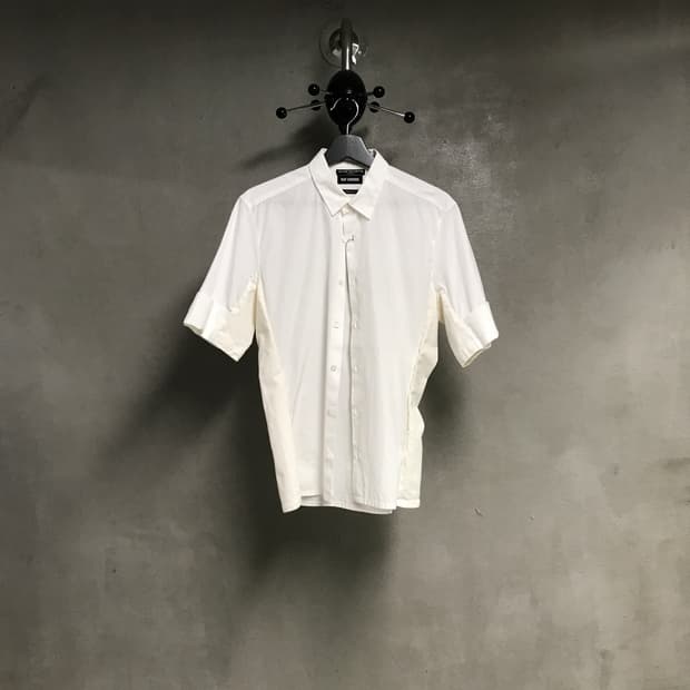 라프시몬스 화이트 반팔 셔츠 46