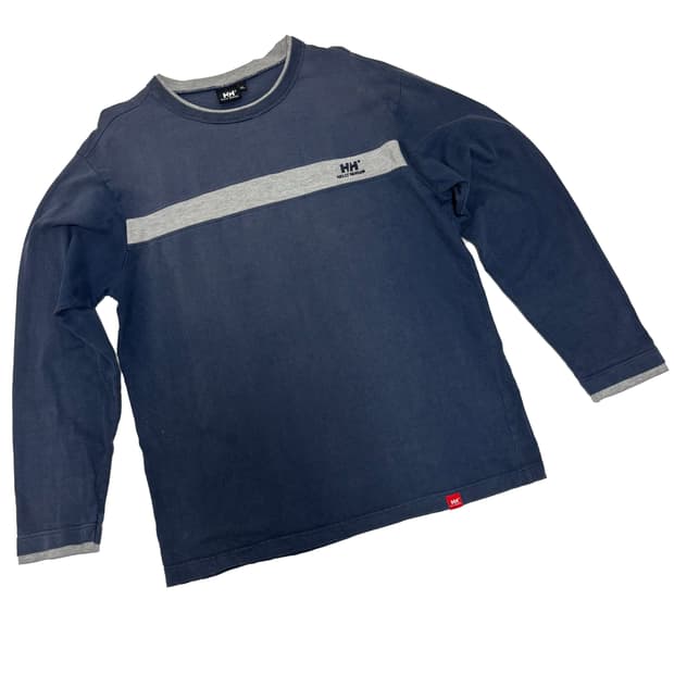 헬리한센 아카이브 로고 라인 롱슬리브 티셔츠