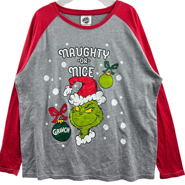THE GRINCH 크리스마스 나그랑 레드 롱슬리브704