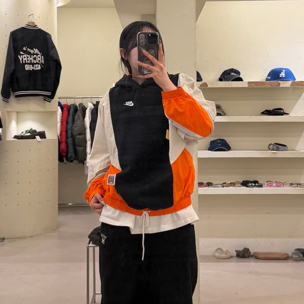 나이키 아이콘 나일론 믹스업 후드 티셔츠 U998