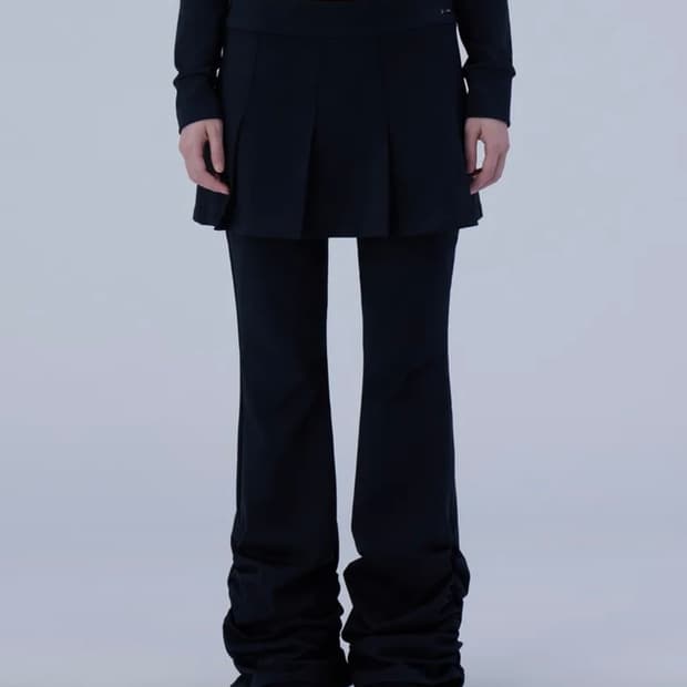 미세키서울 셔링 스커트 팬츠