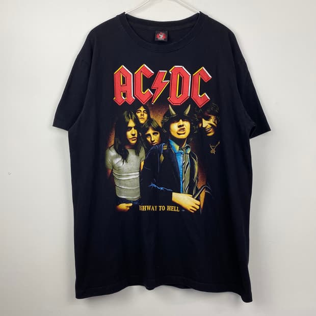 락예 ACDC 밴트 반팔티 락티셔츠