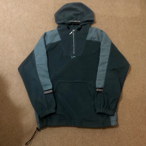 빈티지 퓨마 후리스 아노락