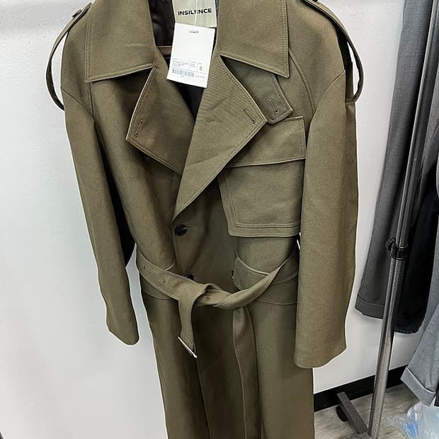 100) 인사일런스 오버 트렌치코트 