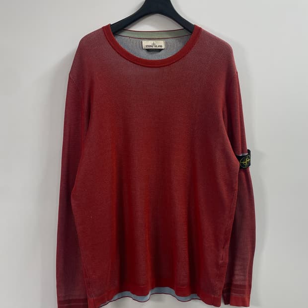 스톤아일랜드 와펜 투톤 니트 (on.637)  